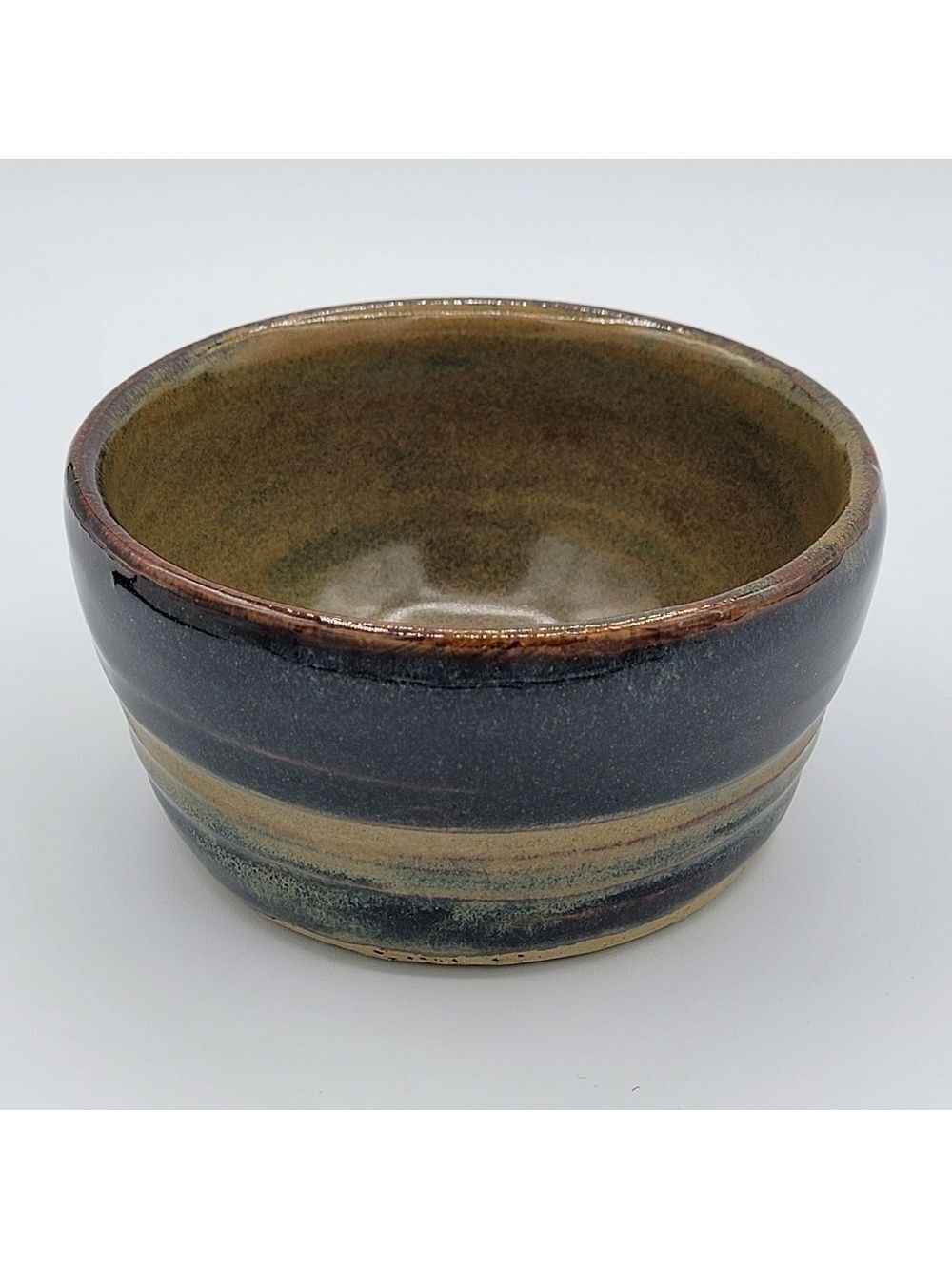 Blue Glaze Pottery Bowl #1401